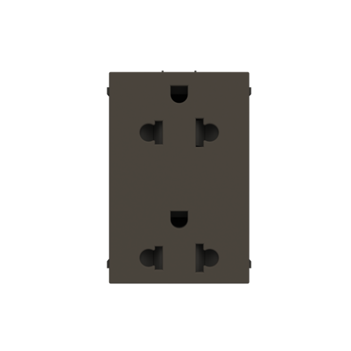 Socket outlet EUUS 2PE Without imprint Anthracite - Zenit