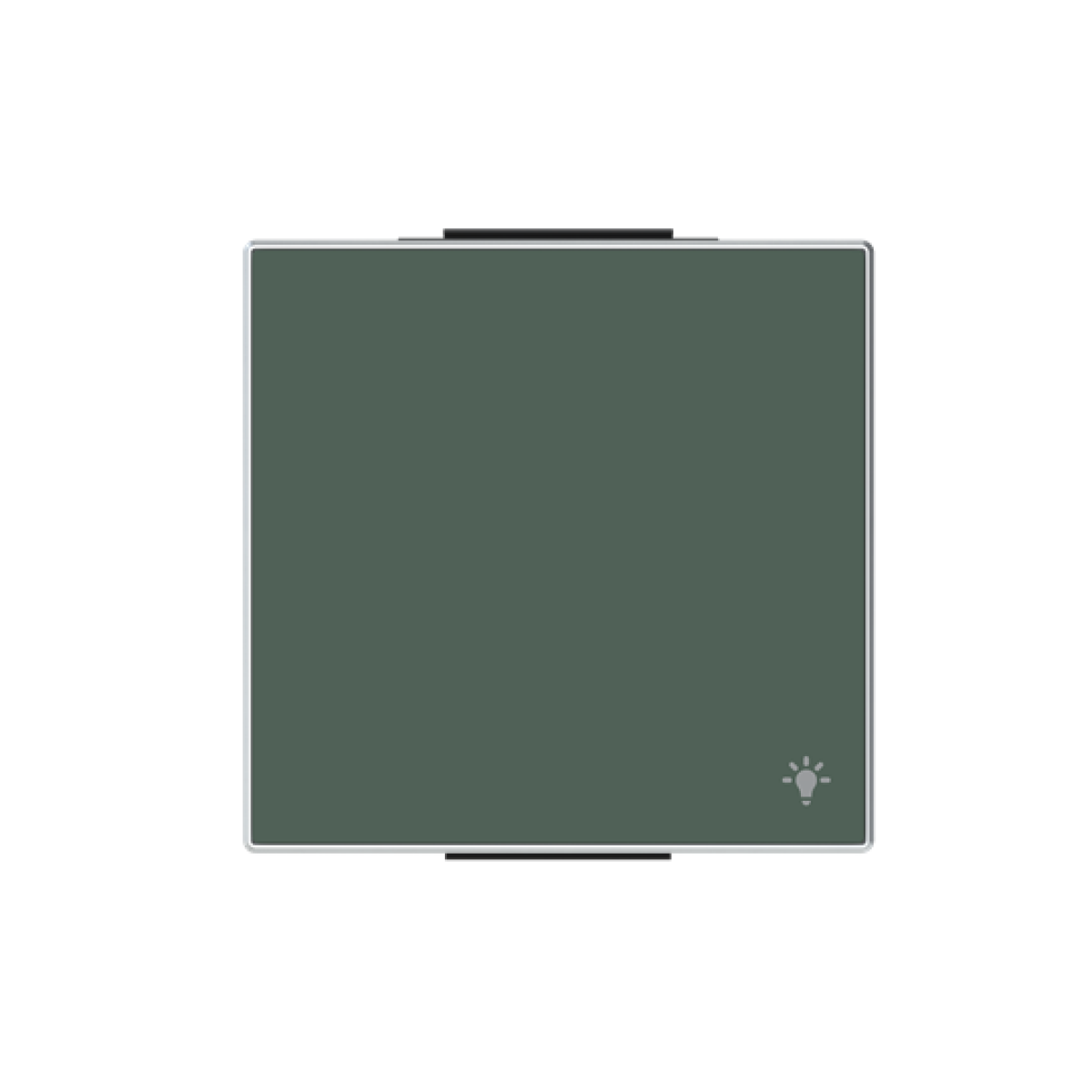 Rocker Symbol "light" for Switchpush button, Single rocker Green - Sky Niessen