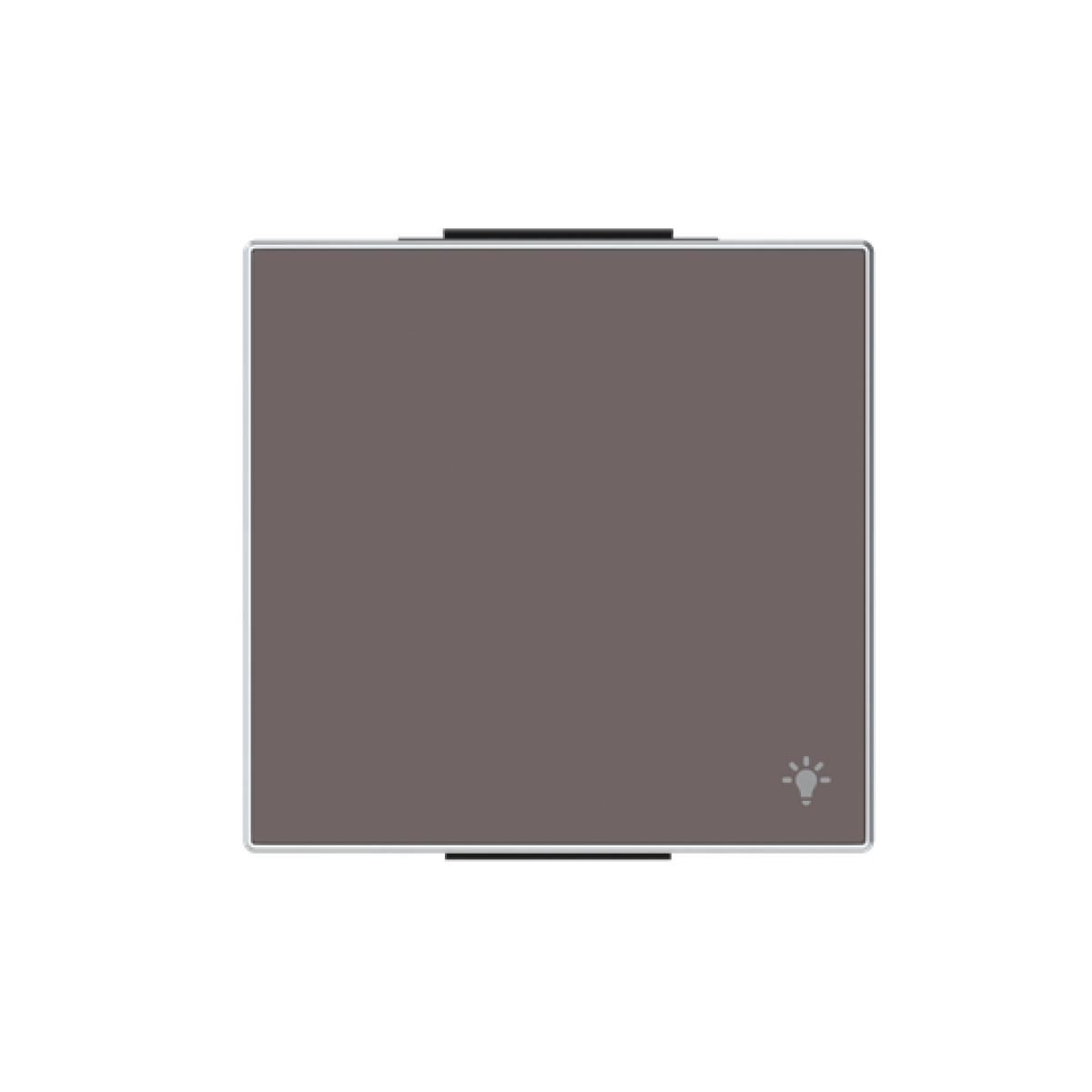 Rocker Symbol "light" for Switchpush button, Single rocker Taupe - Sky Niessen