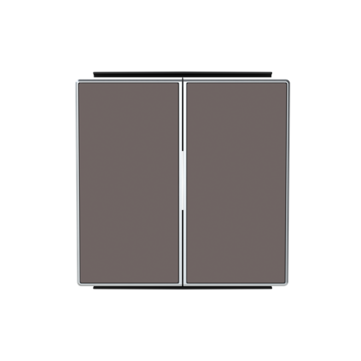 Rocker Without imprint for Switchpush button, Two-part rocker Taupe - Sky Niessen