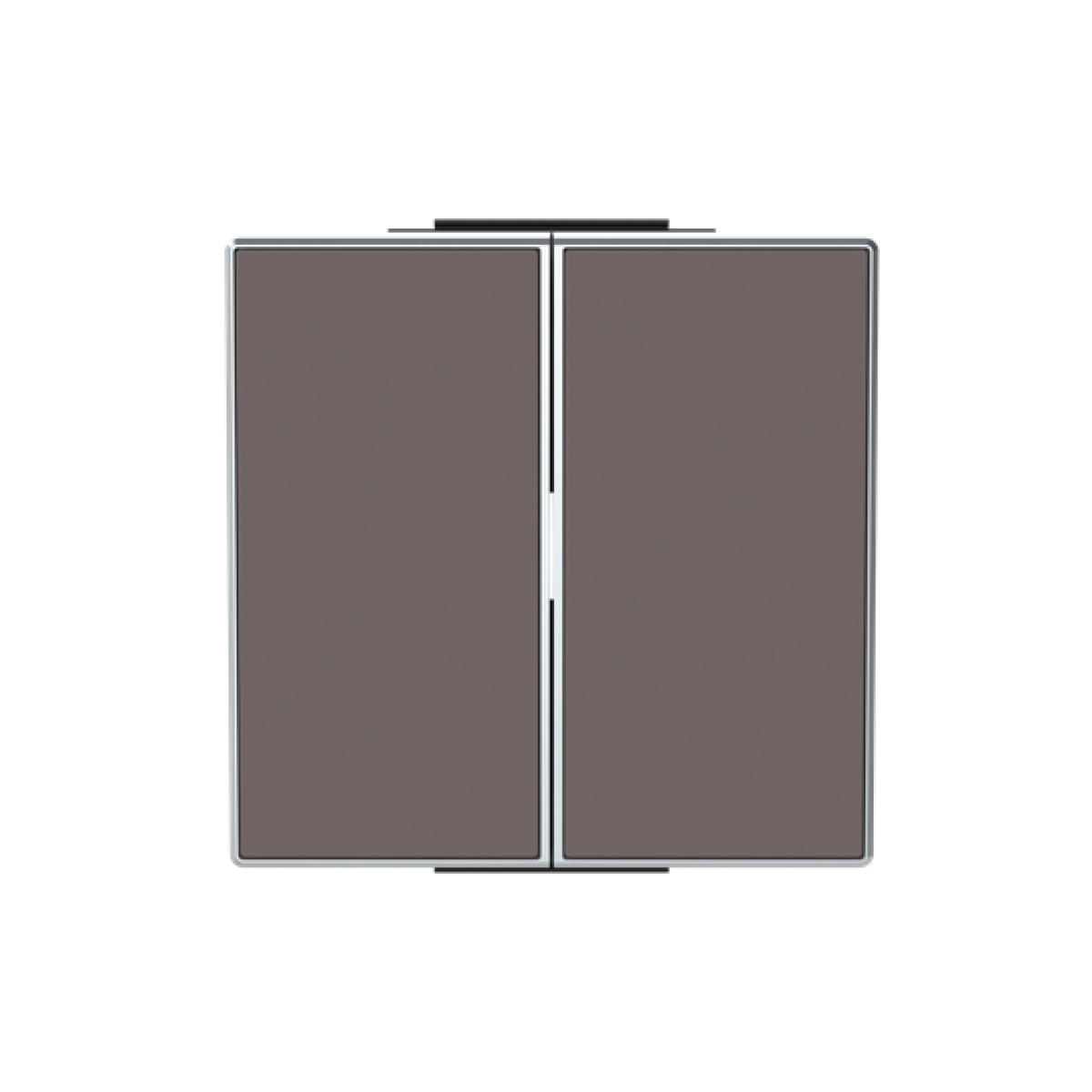 Rocker Without imprint for Switchpush button, Two-part rocker Taupe - Sky Niessen