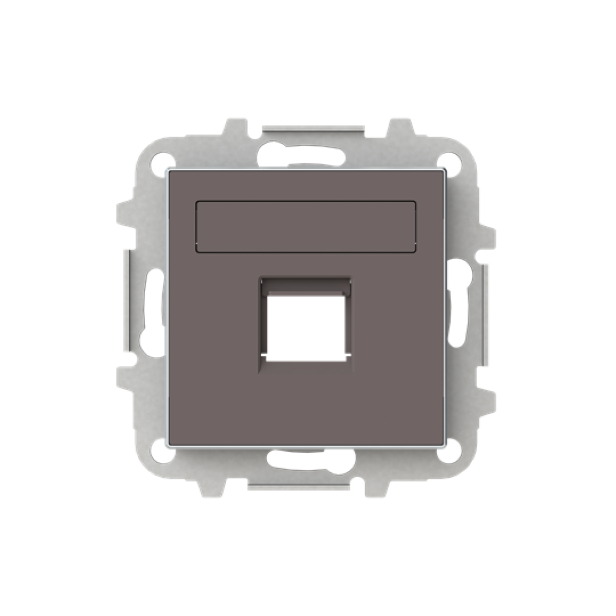 Cover plate Data connection 1 gang Taupe - Sky Niessen