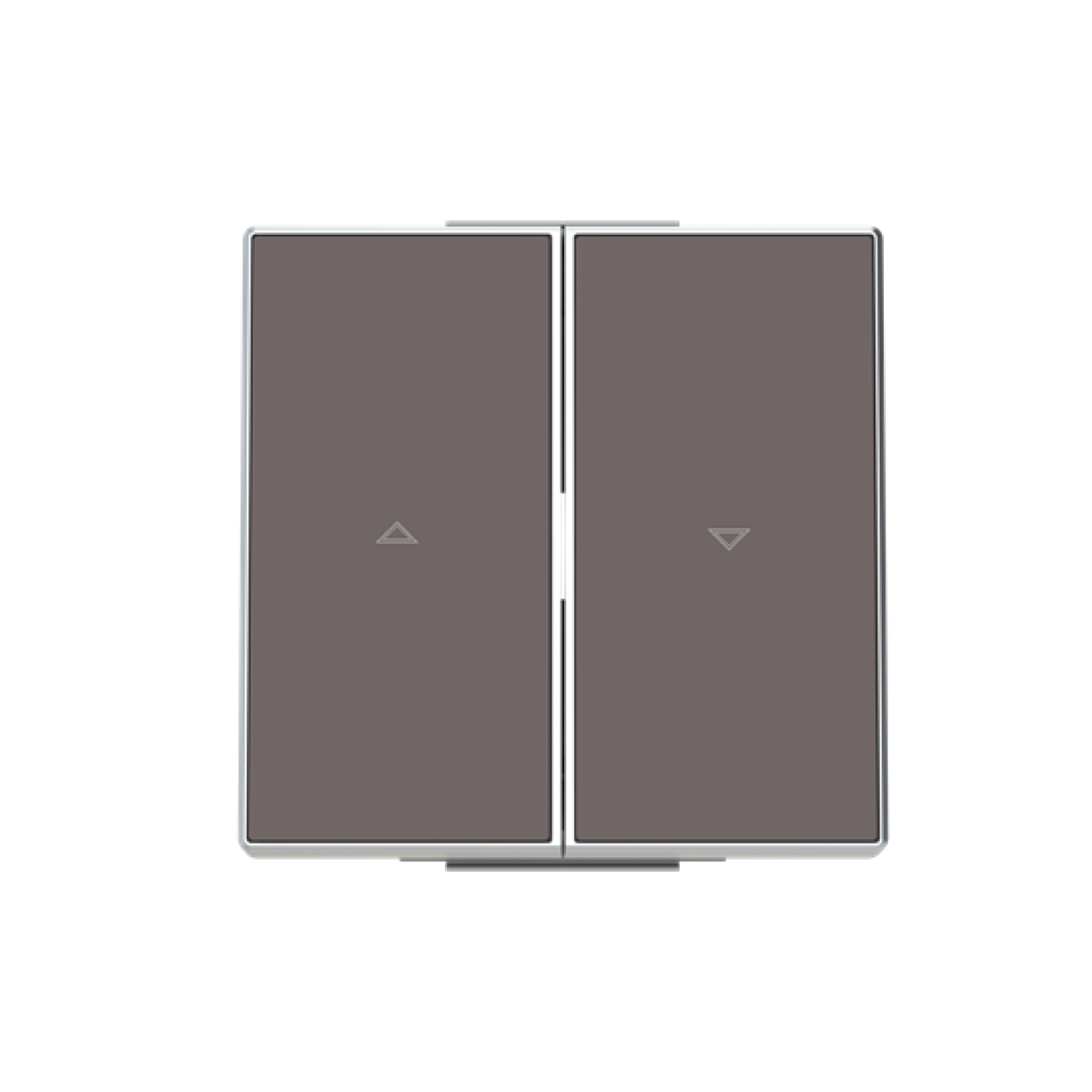 Rocker Symbol "arrows" for Venetian blind Two-part rocker Taupe - Sky Niessen