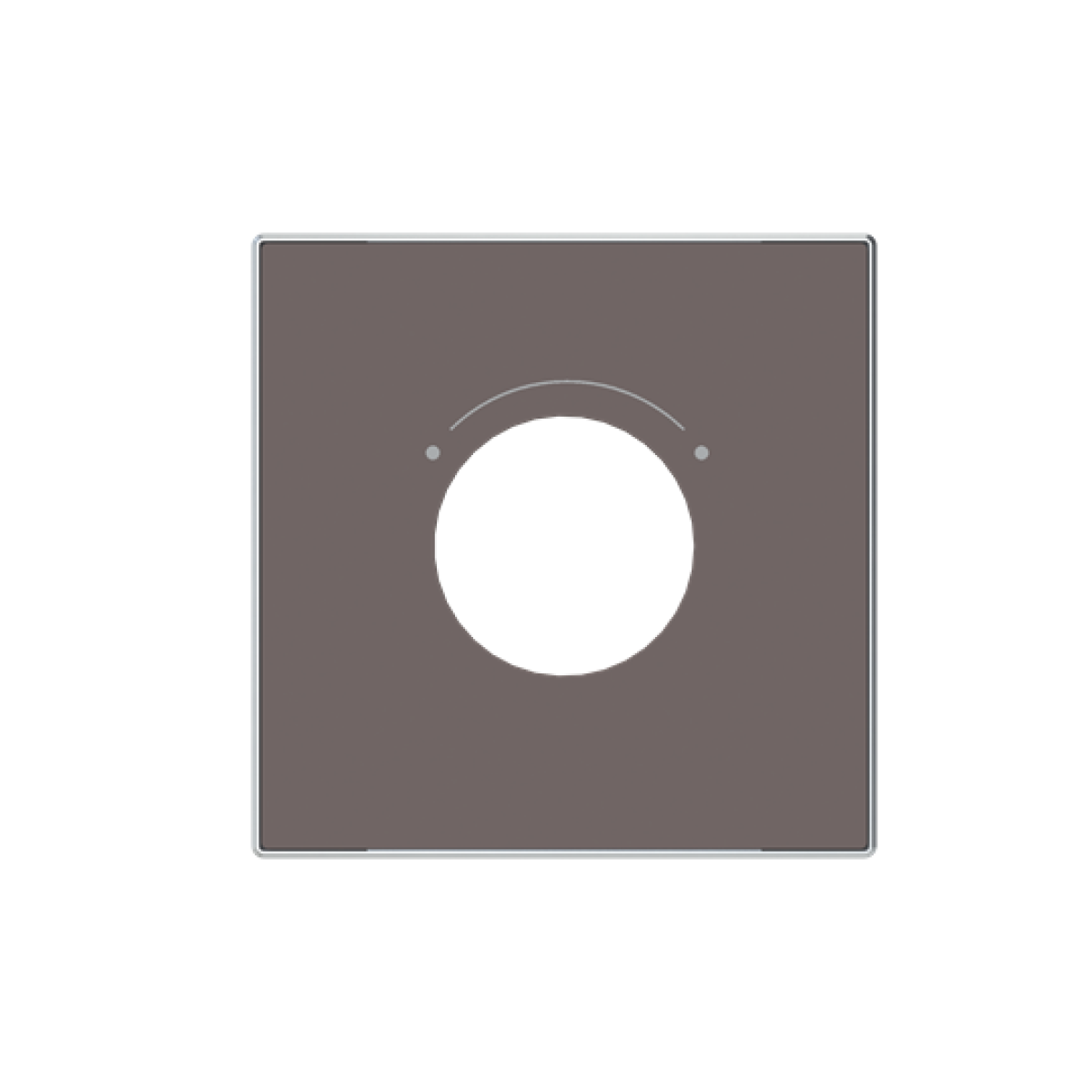 Cover plate Symbol "2-level switch" for Level switch, Key Taupe - Sky Niessen