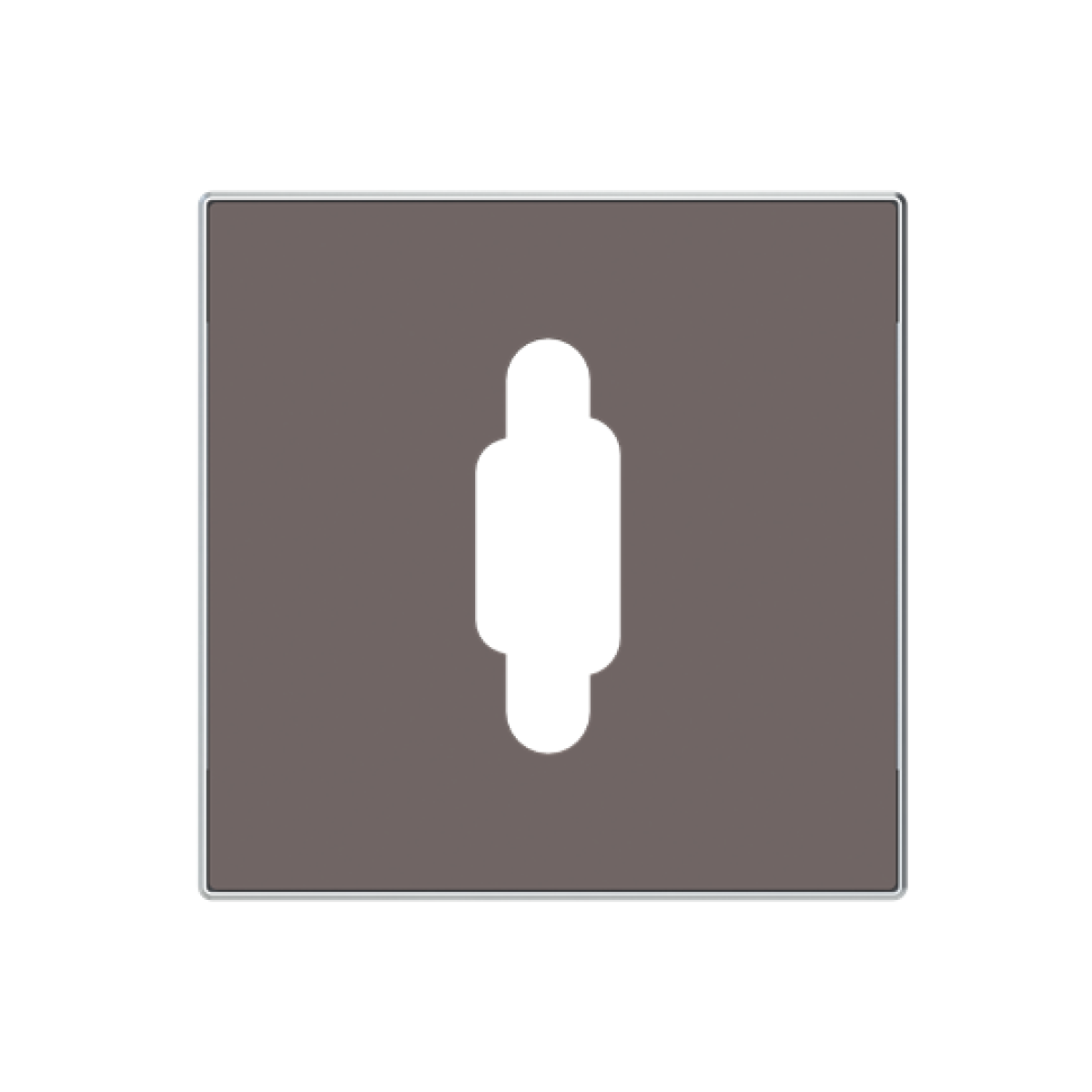 Cover plate VGA 1 gang Taupe - Sky Niessen