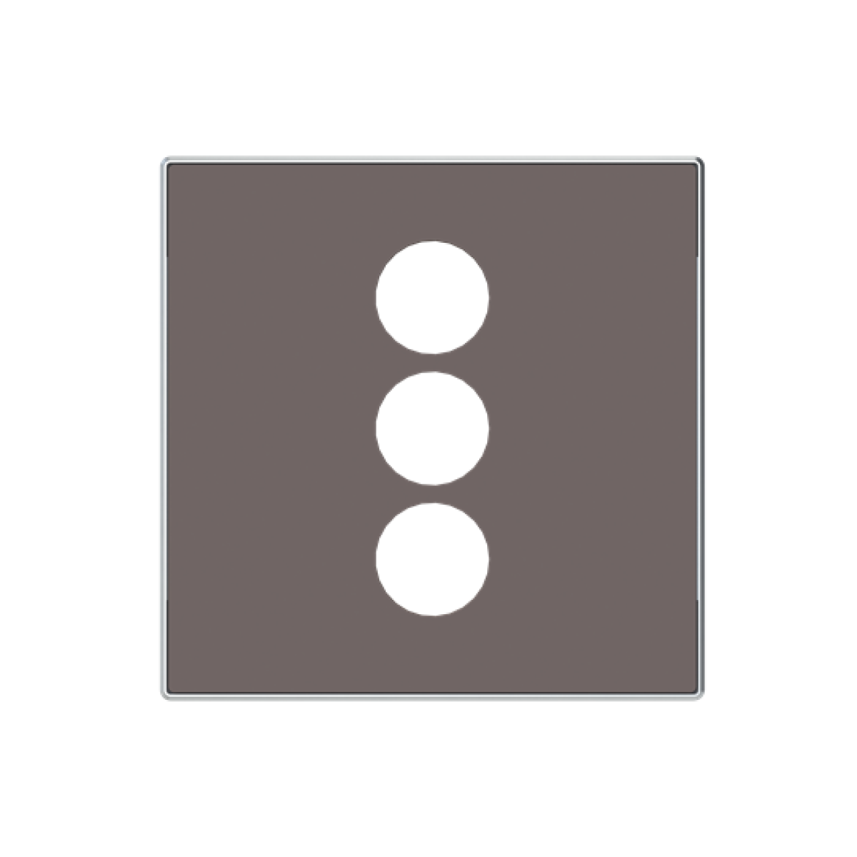 Cover plate Cinch 1 gang Taupe - Sky Niessen