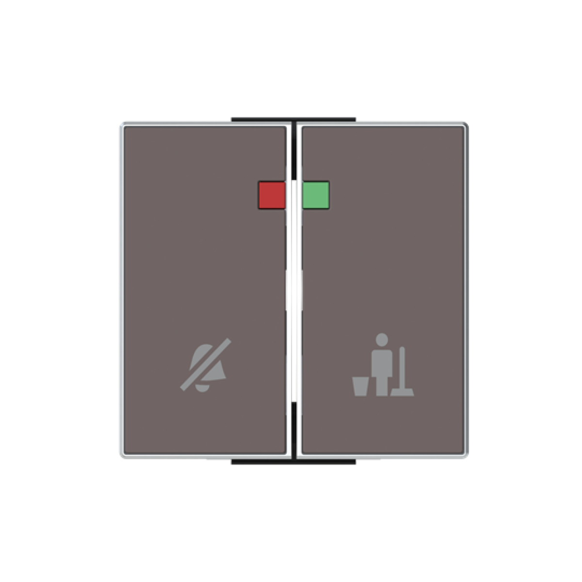 Rocker DNDMUR symbol for Signalling Two-part button Taupe - Sky Niessen