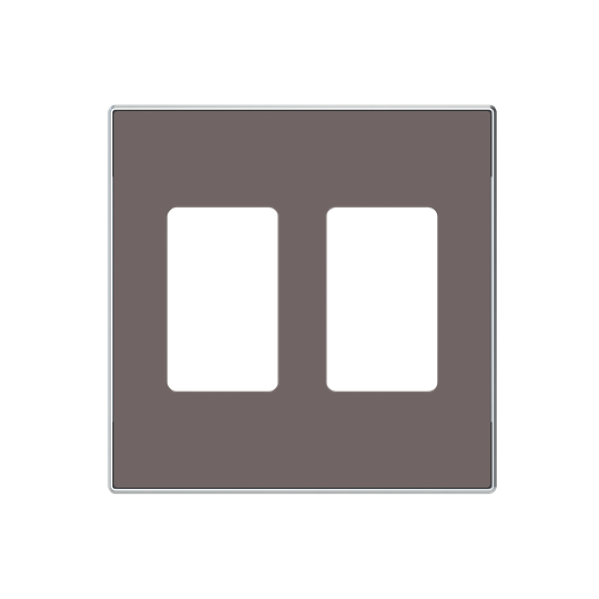 Cover plate VDI 2 gang Taupe - Sky Niessen