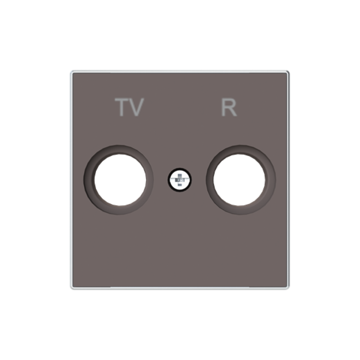 Cover plate SAT 1 gang Taupe - Sky Niessen