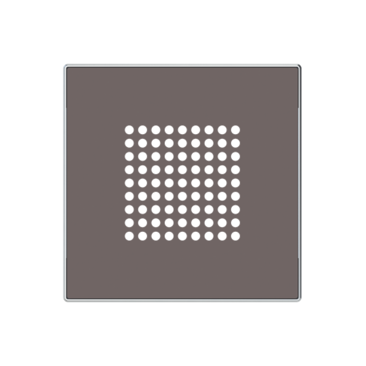 Cover plate Loudspeaker Central cover plate Taupe - Sky Niessen