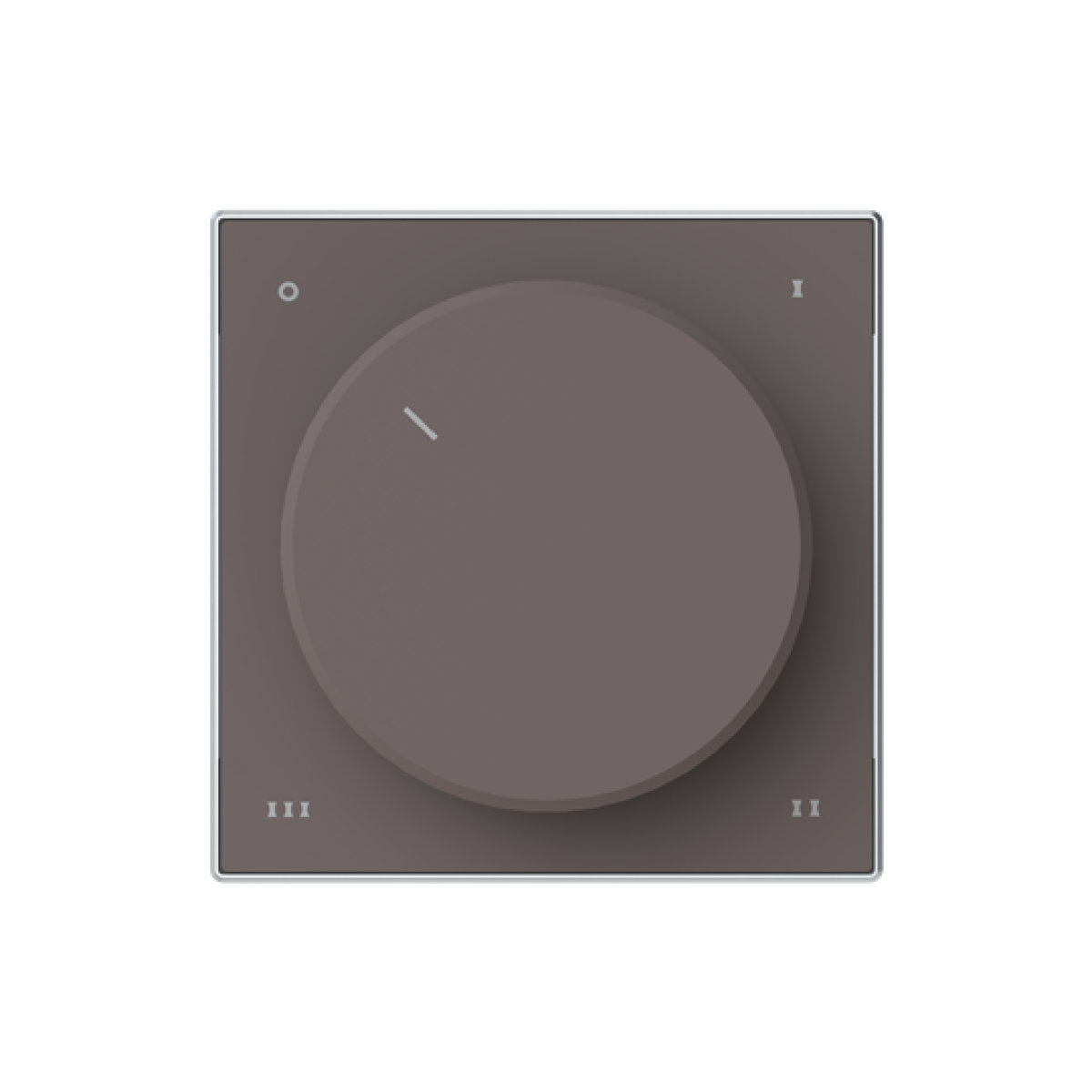 Cover plate Symbol "4-level switch" for Level switch, Turn button Taupe - Sky Niessen