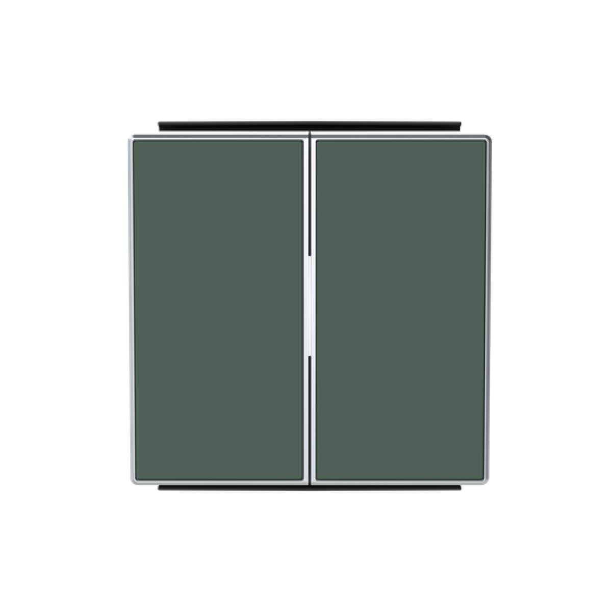 Rocker Without imprint for Switchpush button, Two-part rocker Green - Sky Niessen