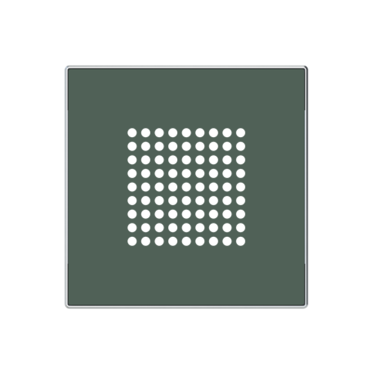 Cover plate Loudspeaker Central cover plate Green - Sky Niessen