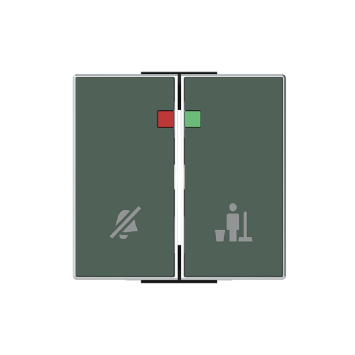 Rocker DNDMUR symbol for Signalling Two-part button Green - Sky Niessen