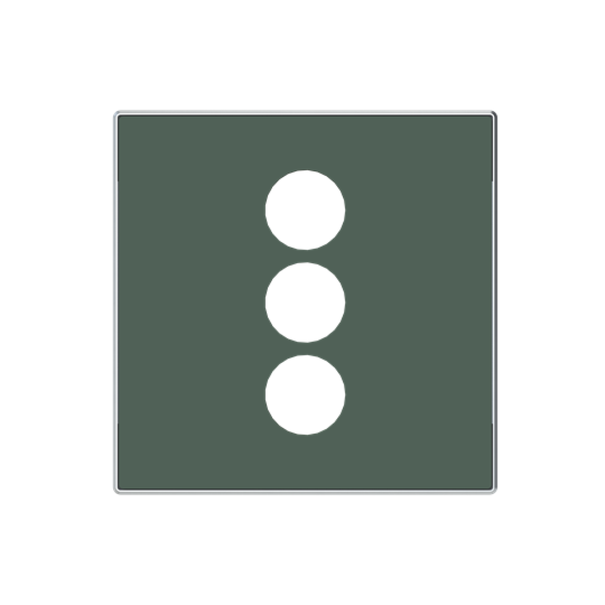 Cover plate Cinch 1 gang Green - Sky Niessen