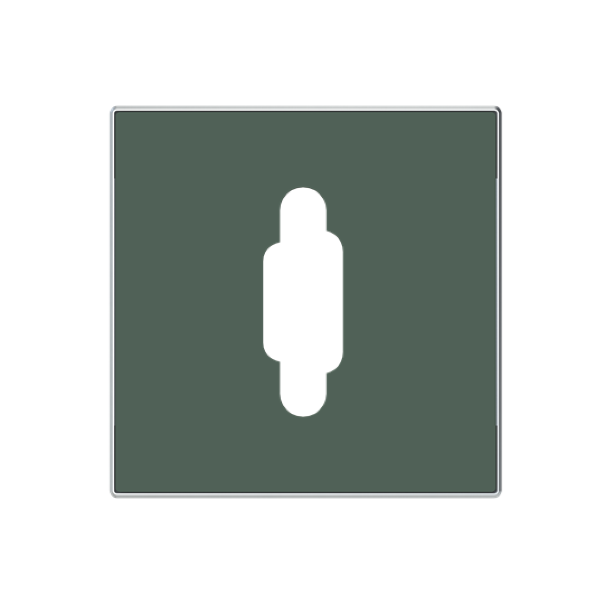 Cover plate VGA 1 gang Green - Sky Niessen