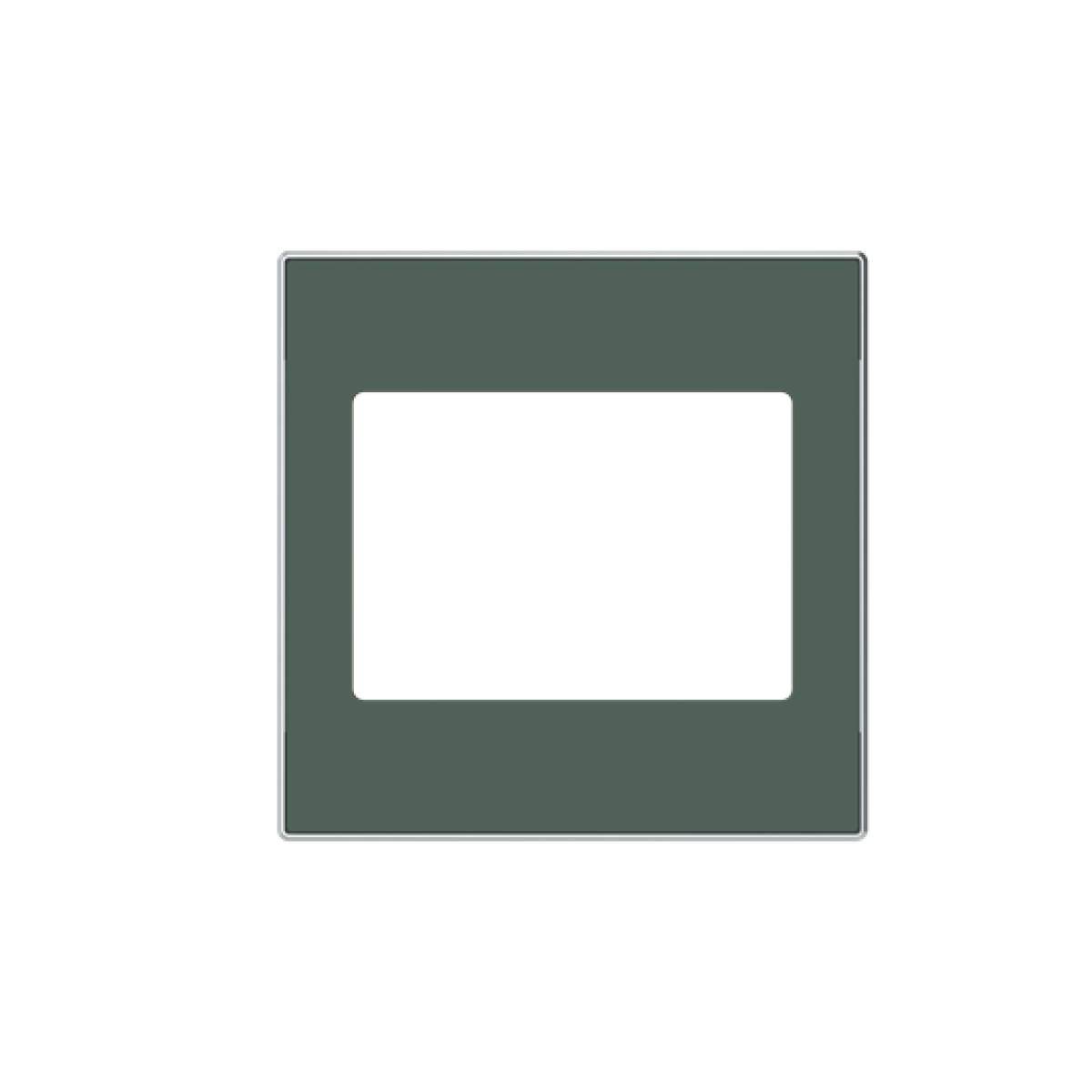 Cover plate Loudspeaker connection 1 gang Green - Sky Niessen