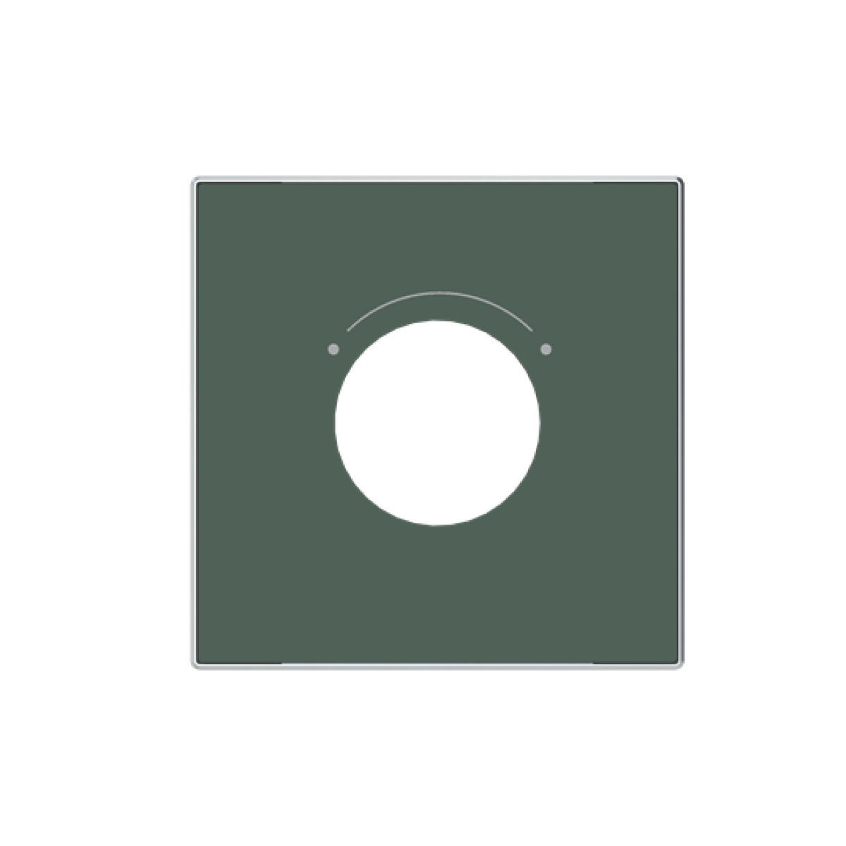 Cover plate Symbol "4-level switch" for Level switch, Turn button Green - Sky Niessen
