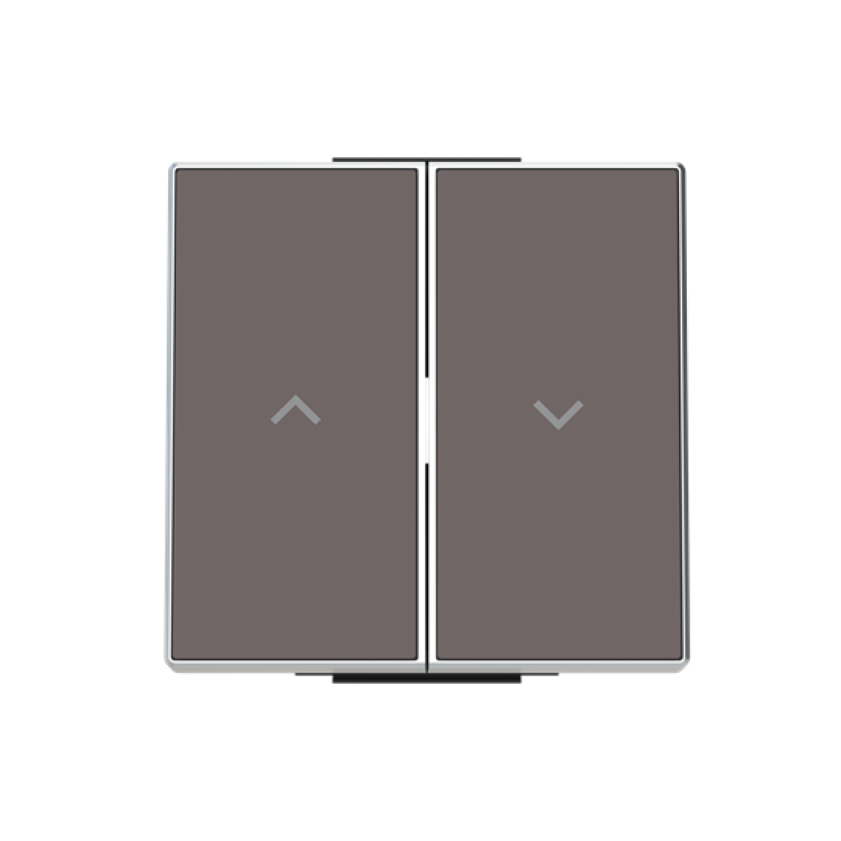 Rocker Symbol "arrows" for Venetian blind, Two-part button Taupe - Sky Niessen