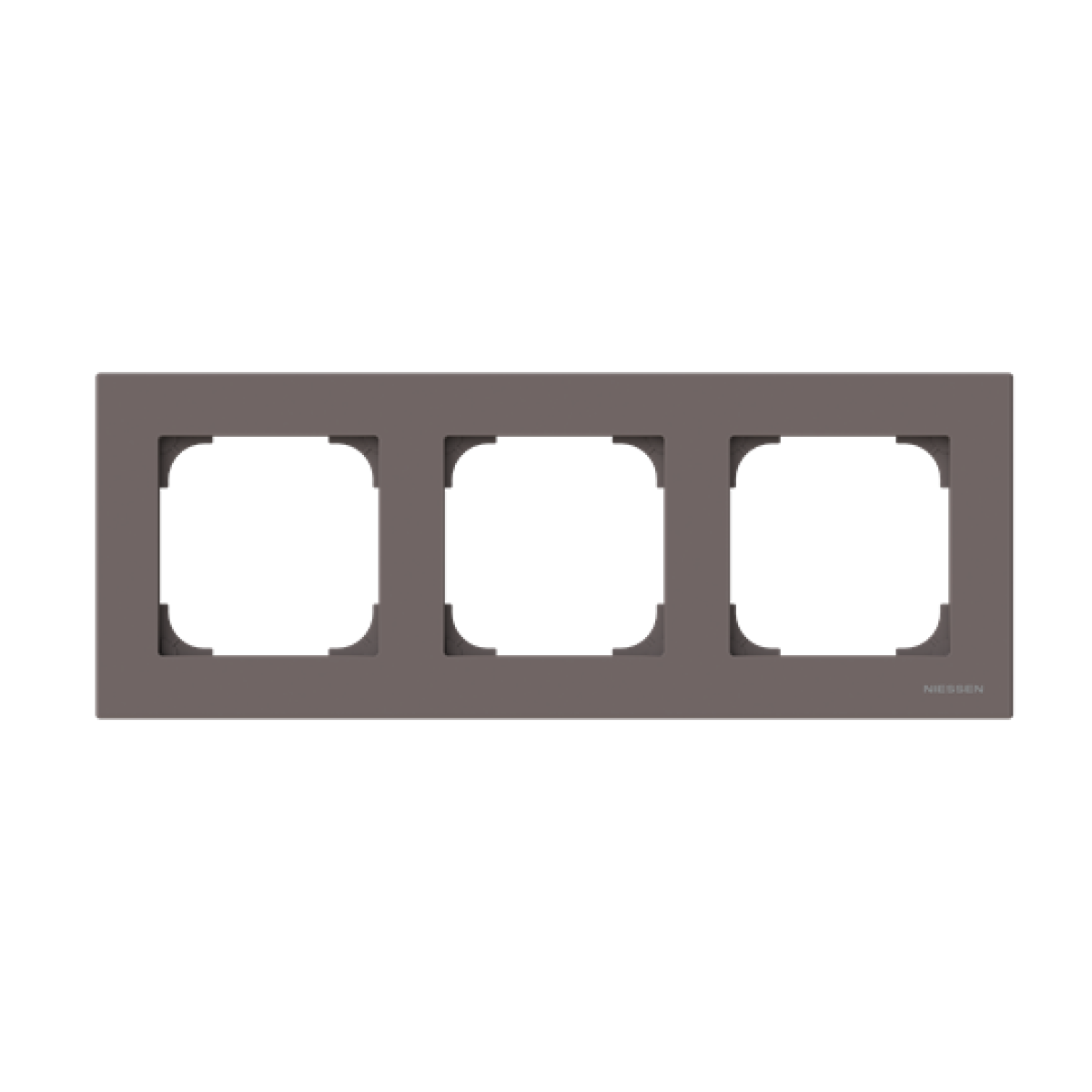 Frame 3-gang Taupe - Sky Niessen