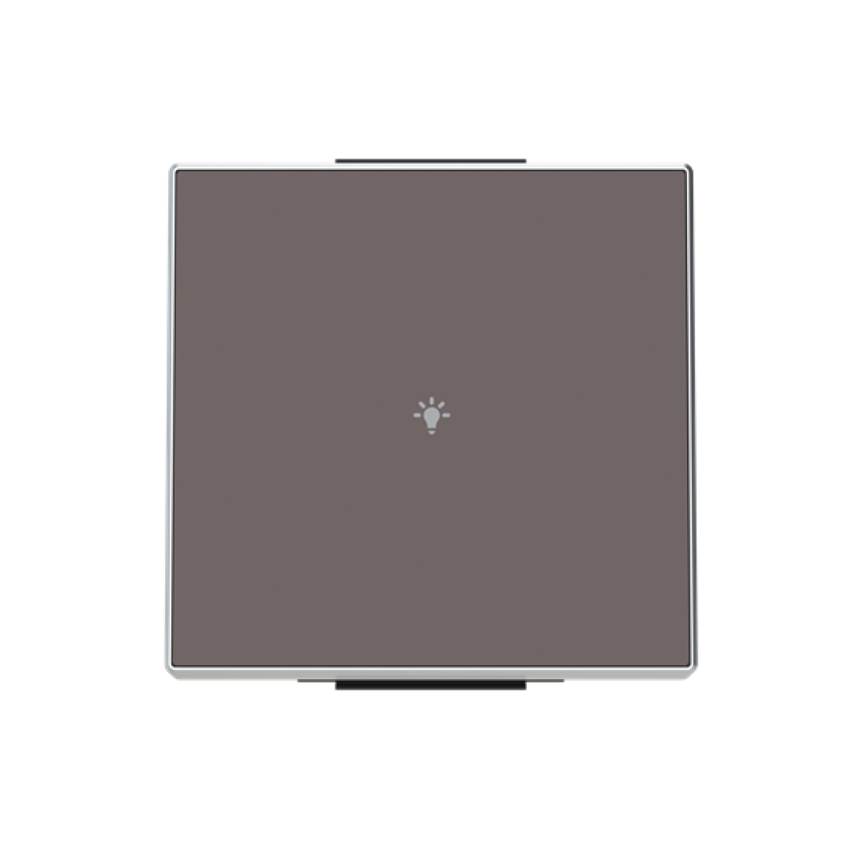 Rocker Symbol "light" for Switchpush button, Single push button Taupe - Sky Niessen