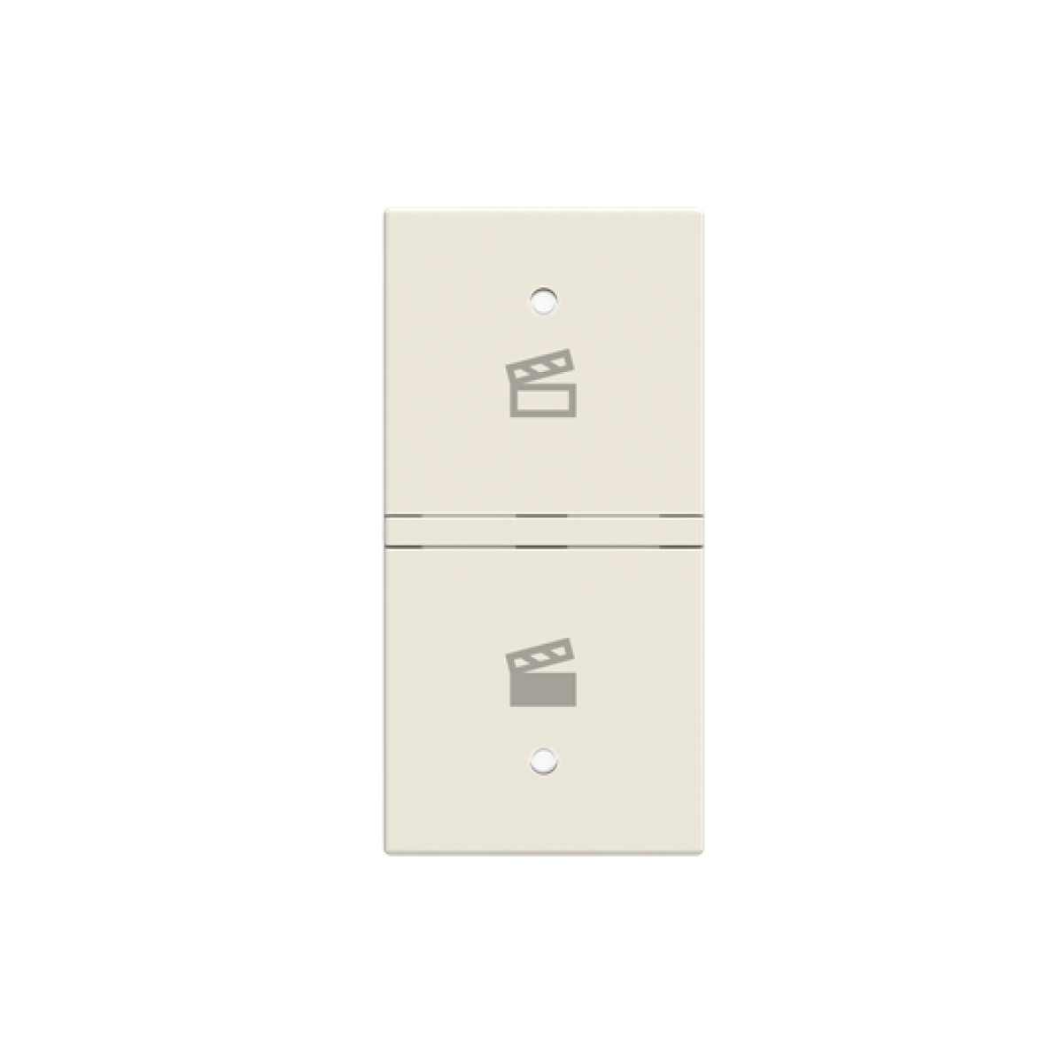 Rocker Symbol "scene" for Switchpush button Two-part rocker White - Zenit