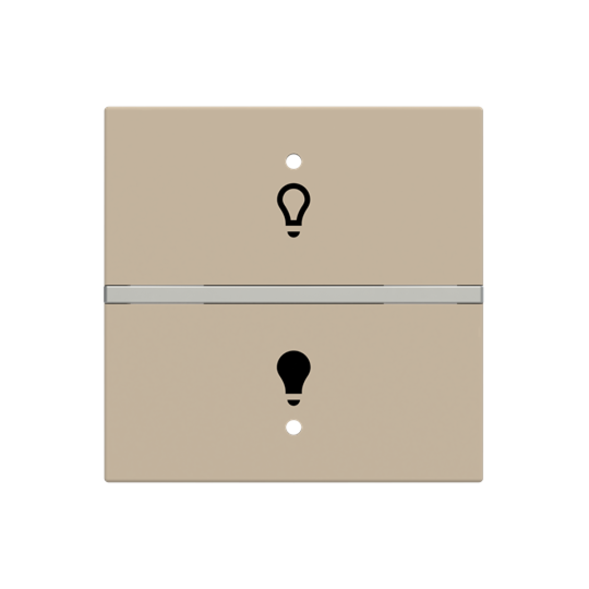 Rocker cover KNX for Switchpush button Two-part rocker Champagne - Zenit