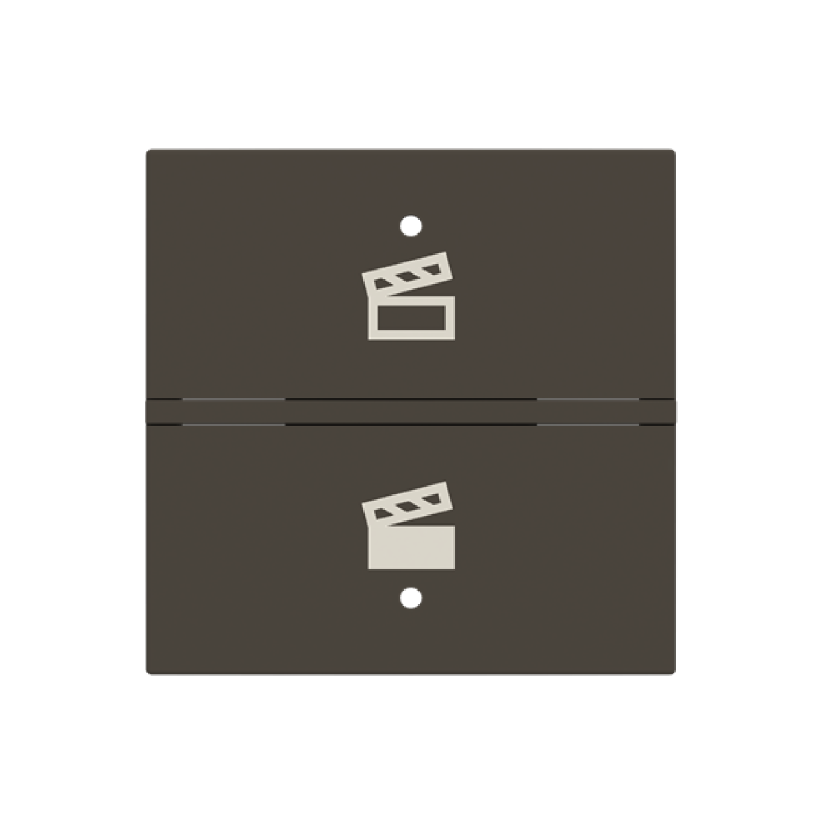 Rocker Switchpush button with Symbol "scene" Anthracite - Zenit