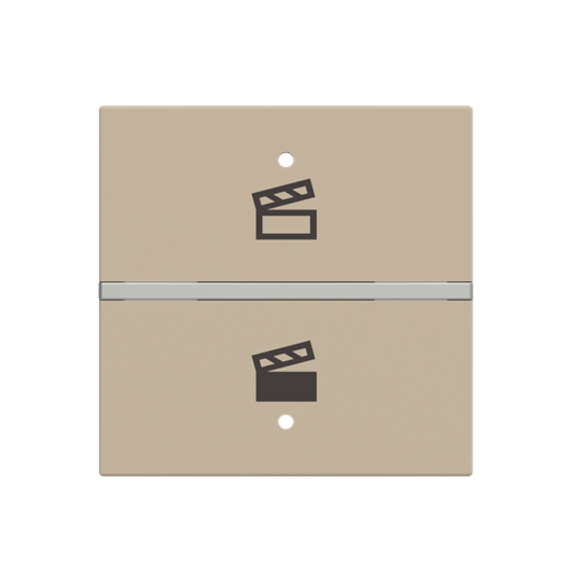 Rocker cover KNX for Switchpush button Two-part rocker Champagne - Zenit