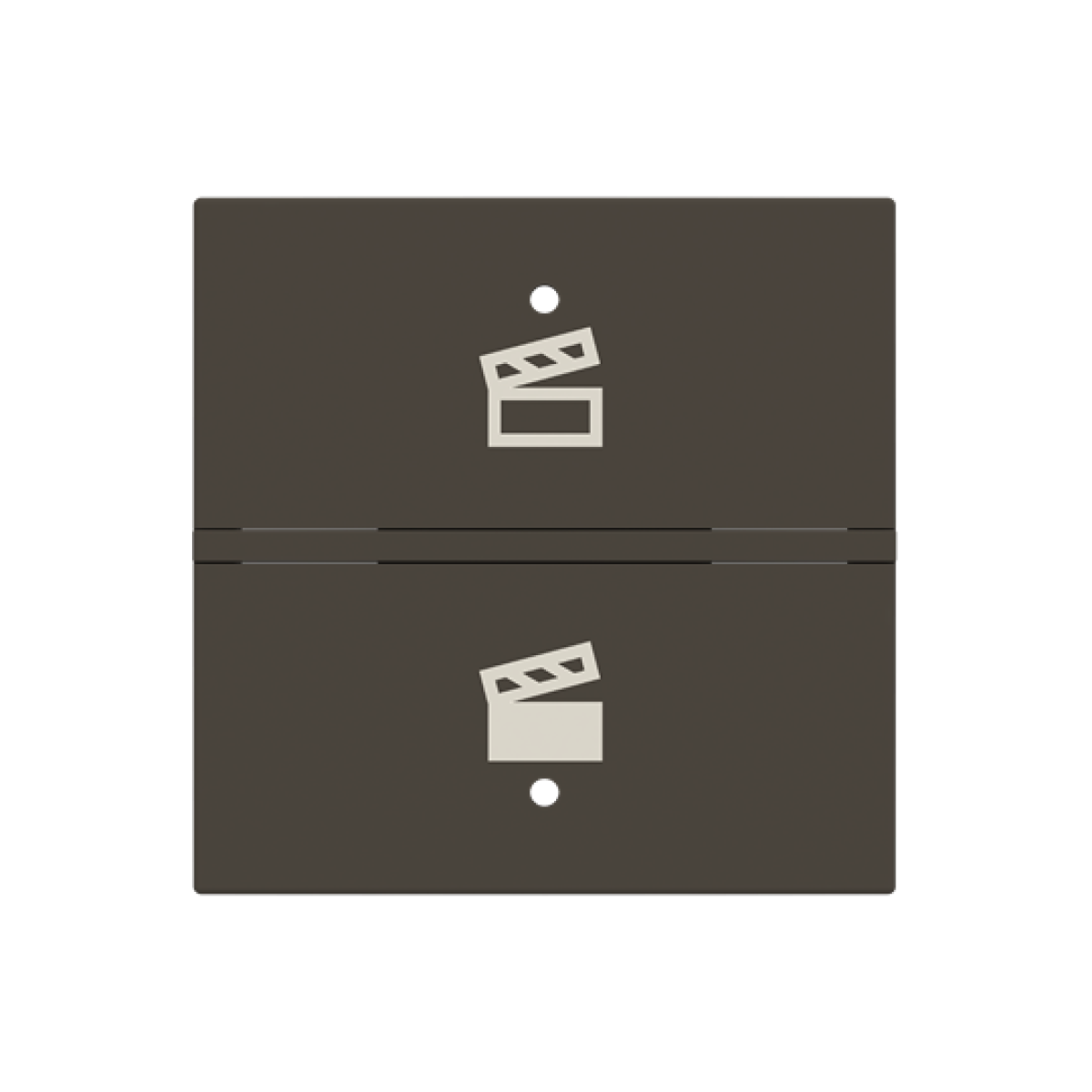 Rocker Switchpush button with Symbol "scene" Anthracite - Zenit