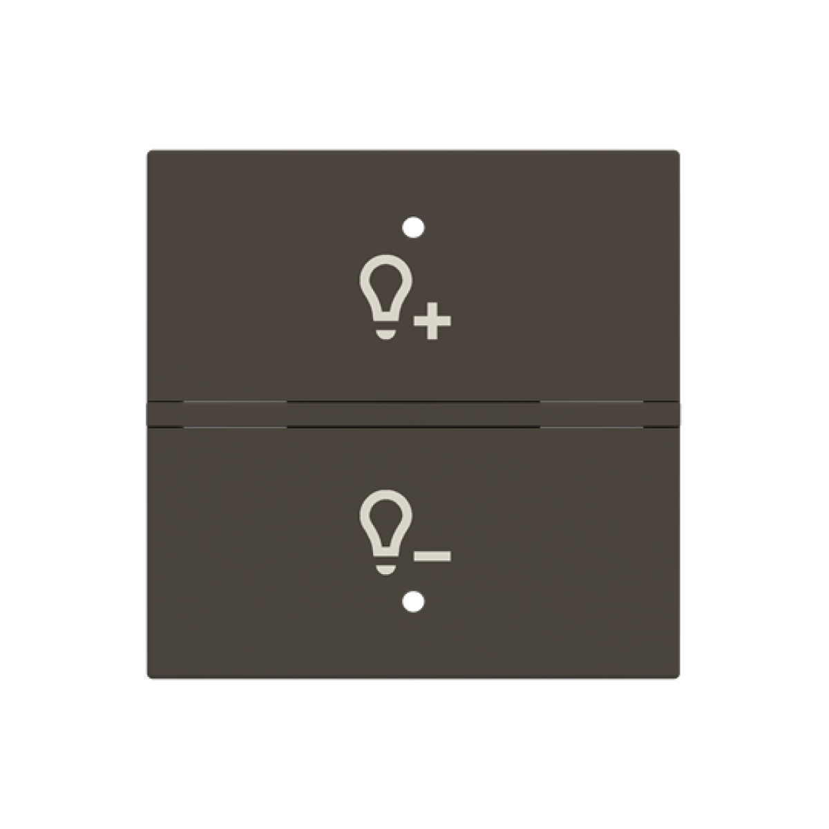 Rocker Dimmer with Symbol "light" Anthracite - Zenit