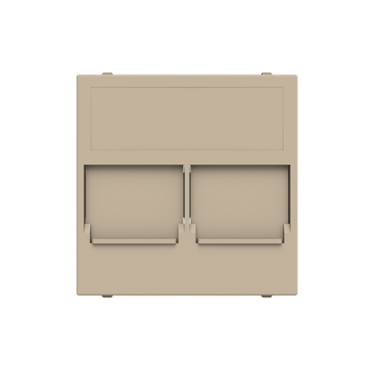 Cover plate Data connection 2 gang Champagne - Zenit