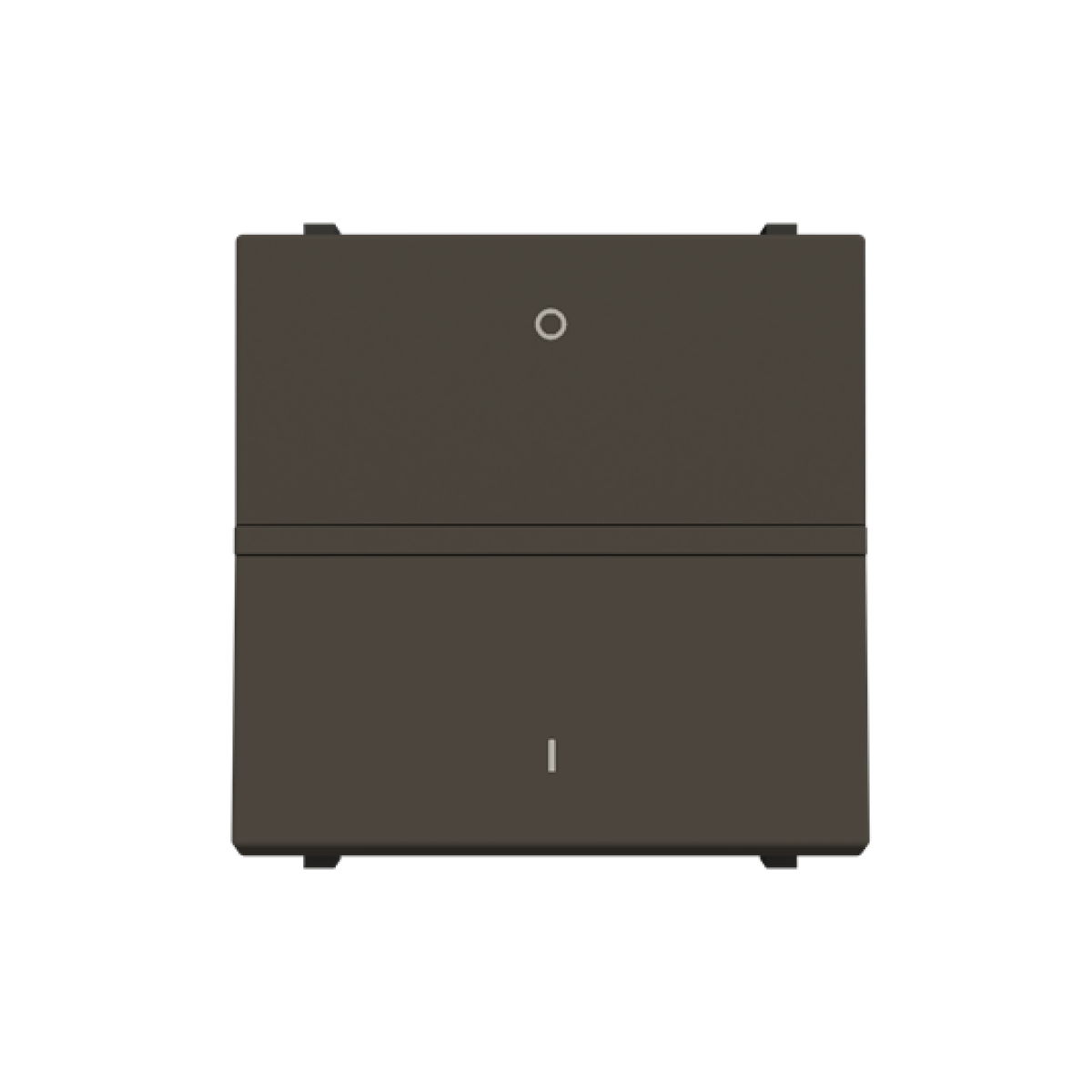 Insertcover Rockerbutton, 2-pole switch with LED exchangeable Anthracite - Zenit