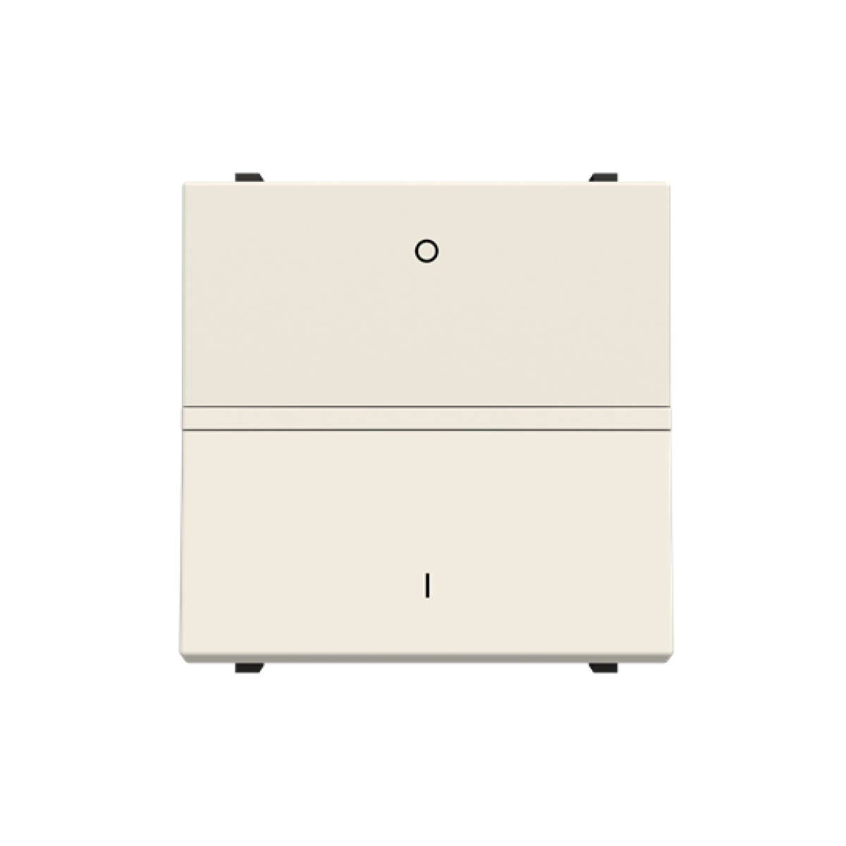 Insertcover Rockerbutton, 2-pole switch with LED exchangeable White - Zenit