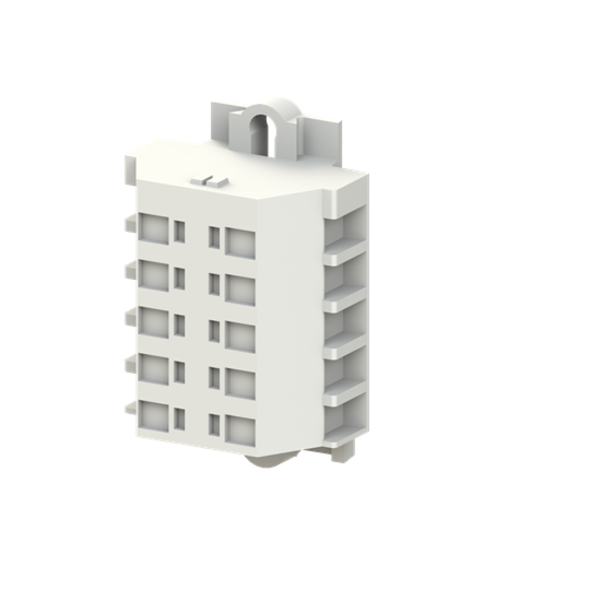 Terminal block din rails 5 positions