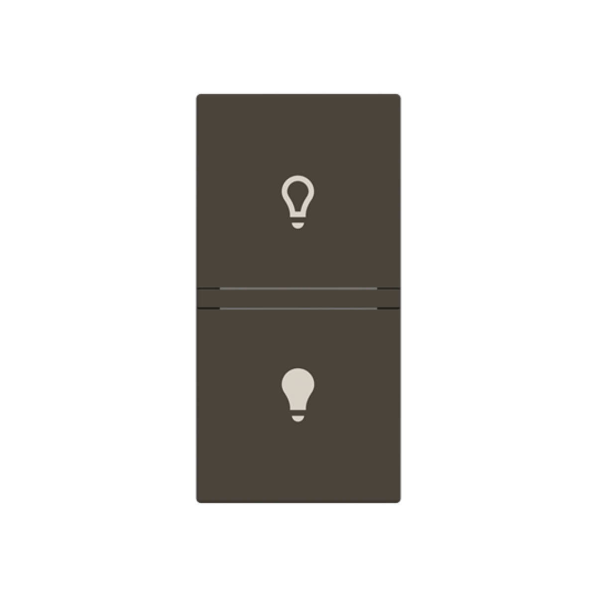 Rocker Symbol "light" for Switchpush button, One-part rocker Anthracite - Zenit