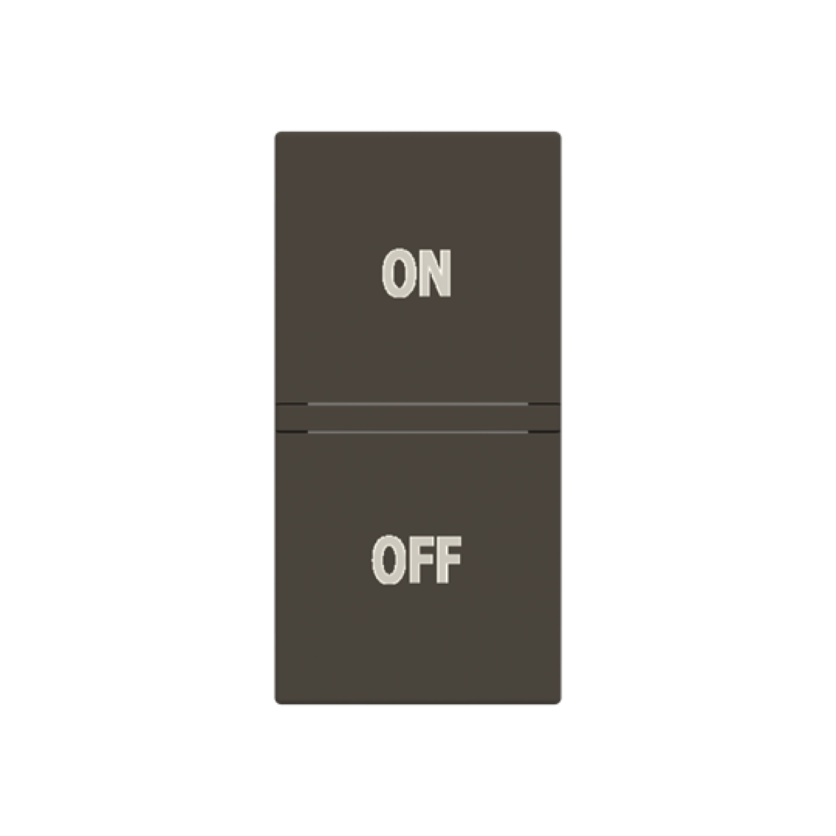 Rocker ONOFF symbol for Switchpush button, One-part rocker Anthracite - Zenit