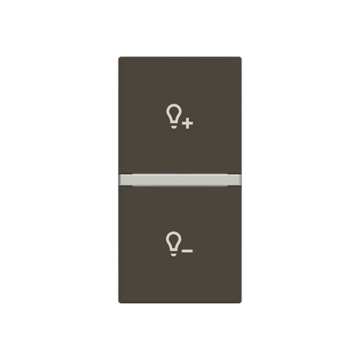 Rocker Dimmer symbol for Dimmer, One-part rocker Anthracite - Zenit