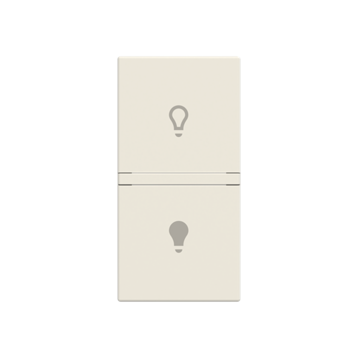 Rocker Symbol "light" for Switchpush button, One-part rocker White - Zenit