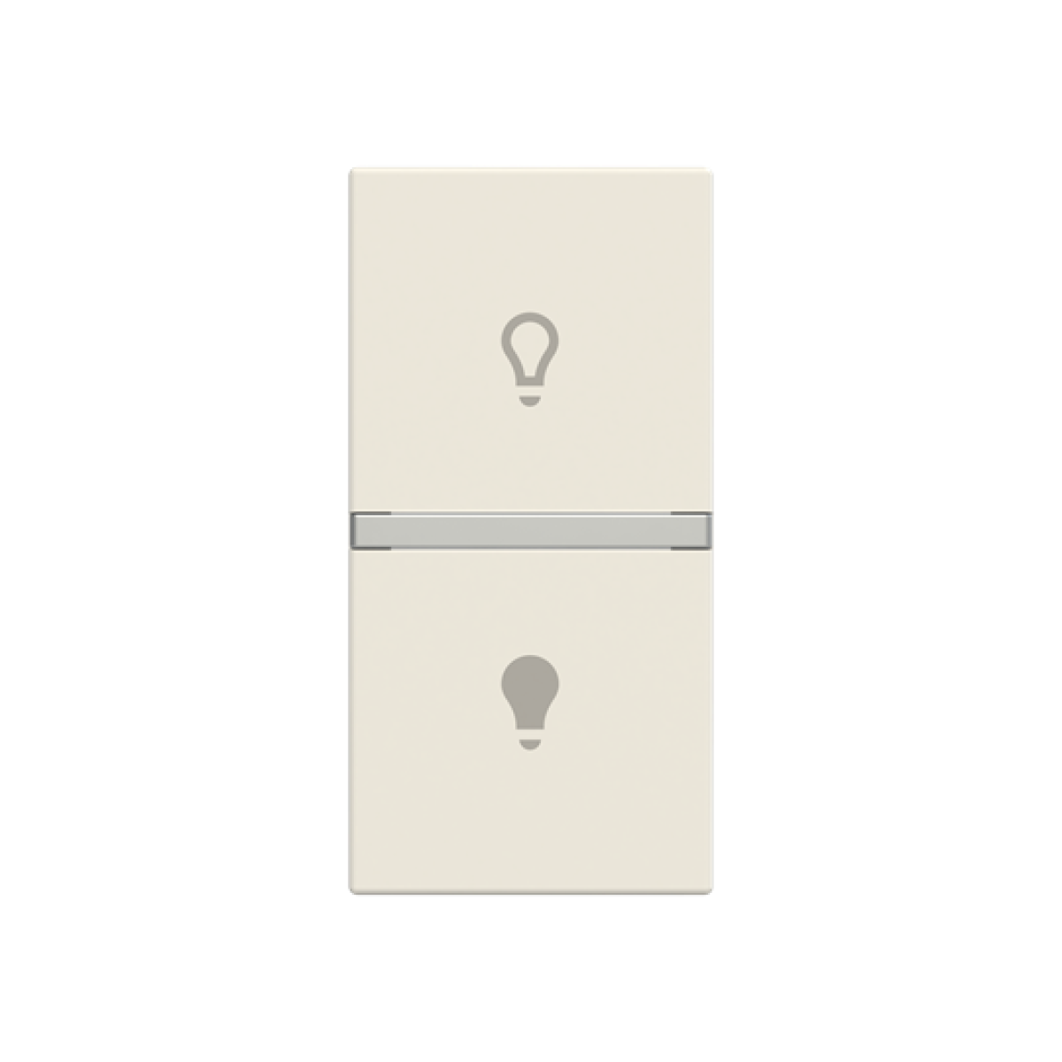 Rocker Symbol "light" for Switchpush button, One-part rocker White - Zenit