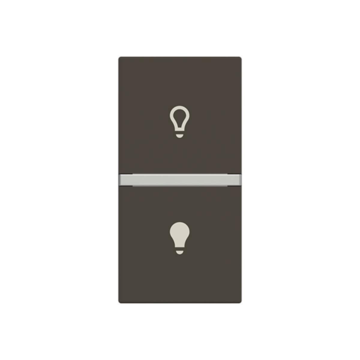 Rocker Symbol "light" for Switchpush button, One-part rocker Anthracite - Zenit