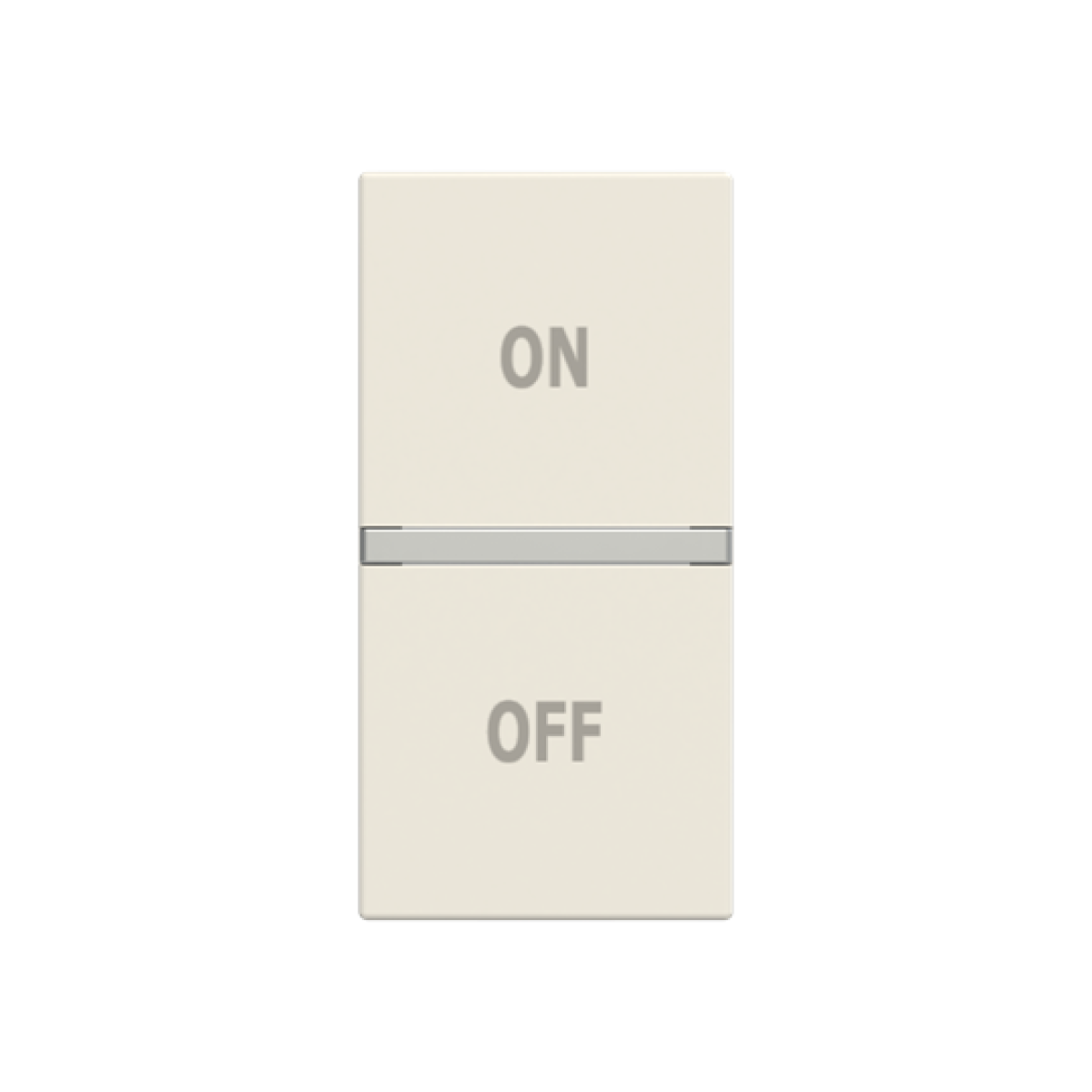 Rocker ONOFF symbol for Switchpush button, One-part rocker White - Zenit