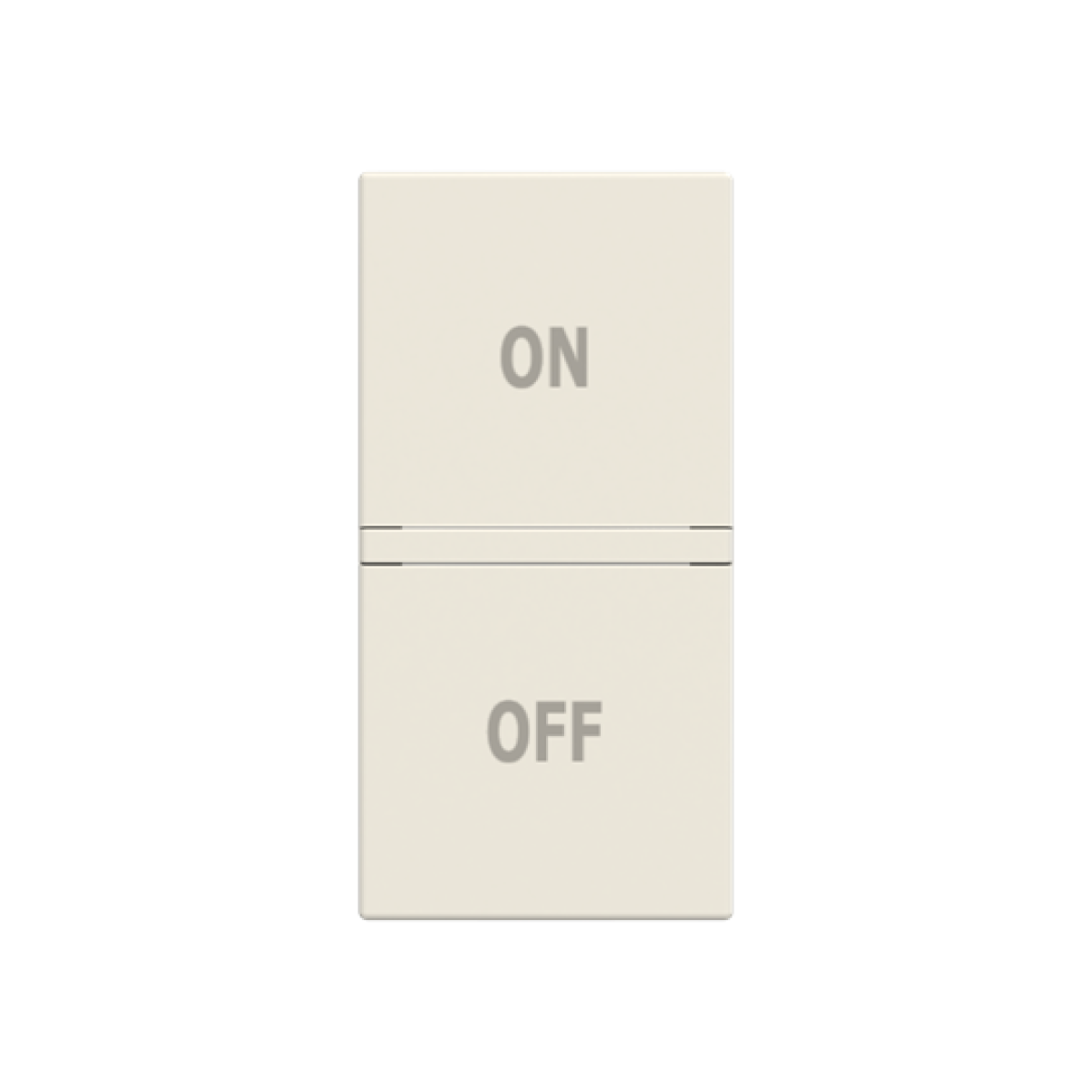 Rocker ONOFF symbol for Switchpush button, One-part rocker White - Zenit