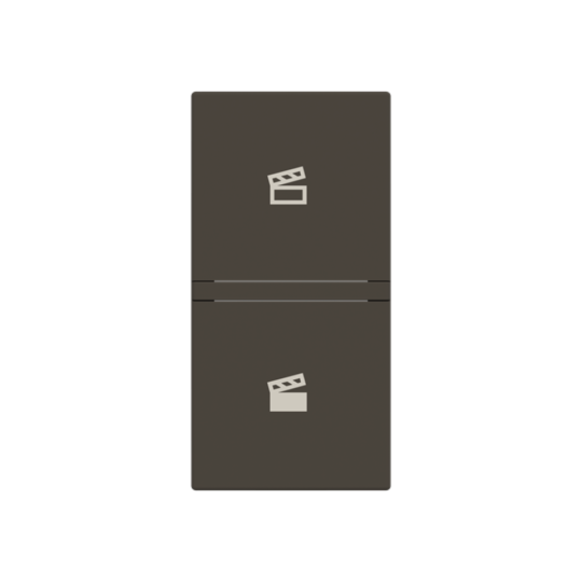 Rocker Scene symbol for Switchpush button, One-part rocker Anthracite - Zenit