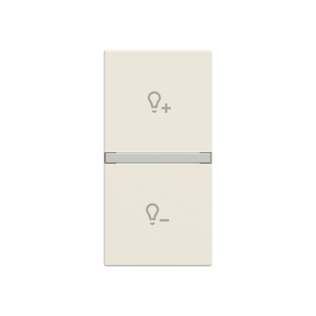 Rocker Dimmer symbol for Dimmer, One-part rocker White - Zenit