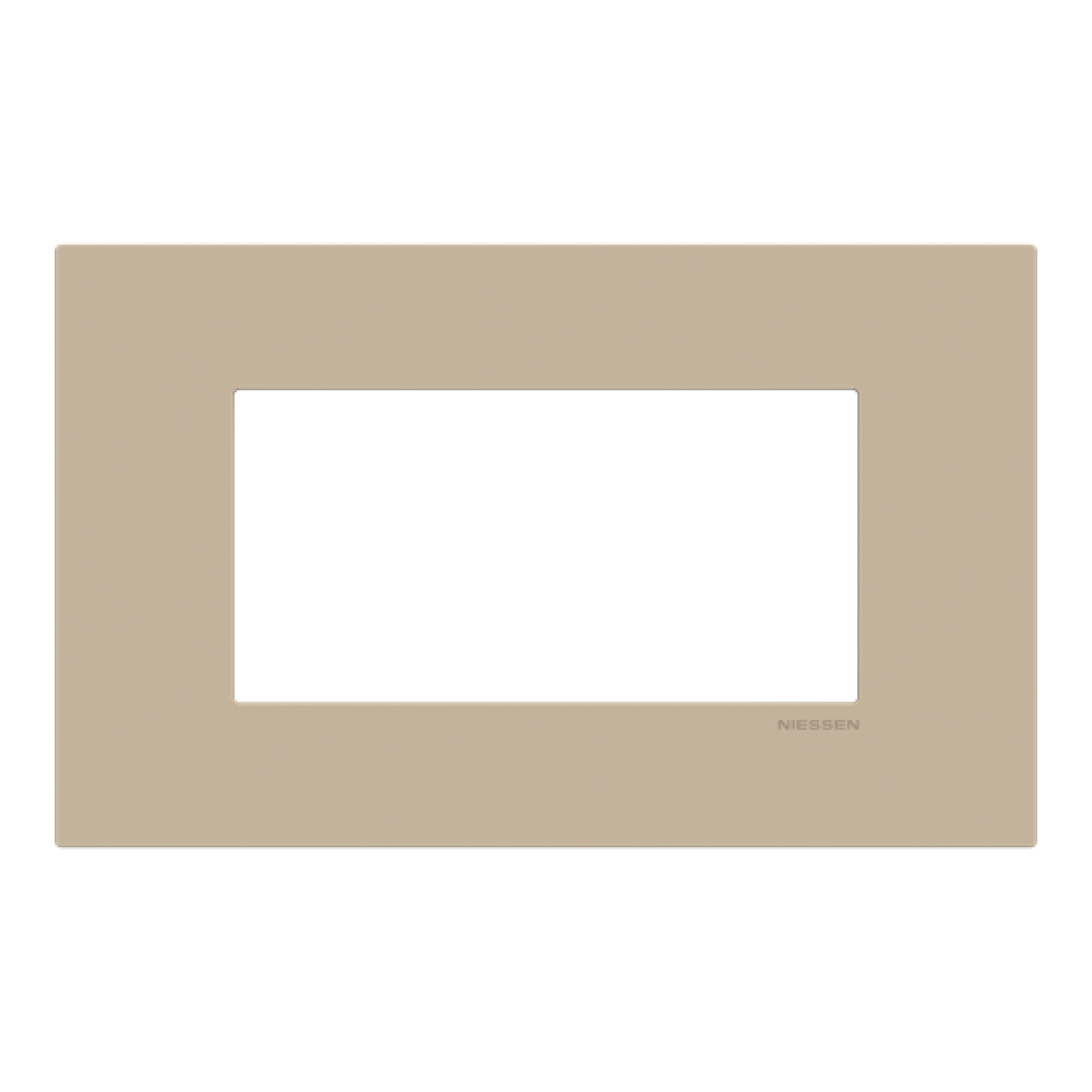 Frame 4 modules 1gang Champagne - Zenit