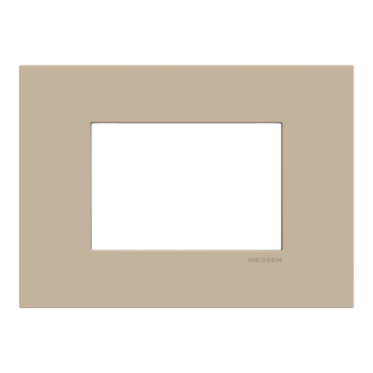 Frame 3 modules 1gang Champagne - Zenit