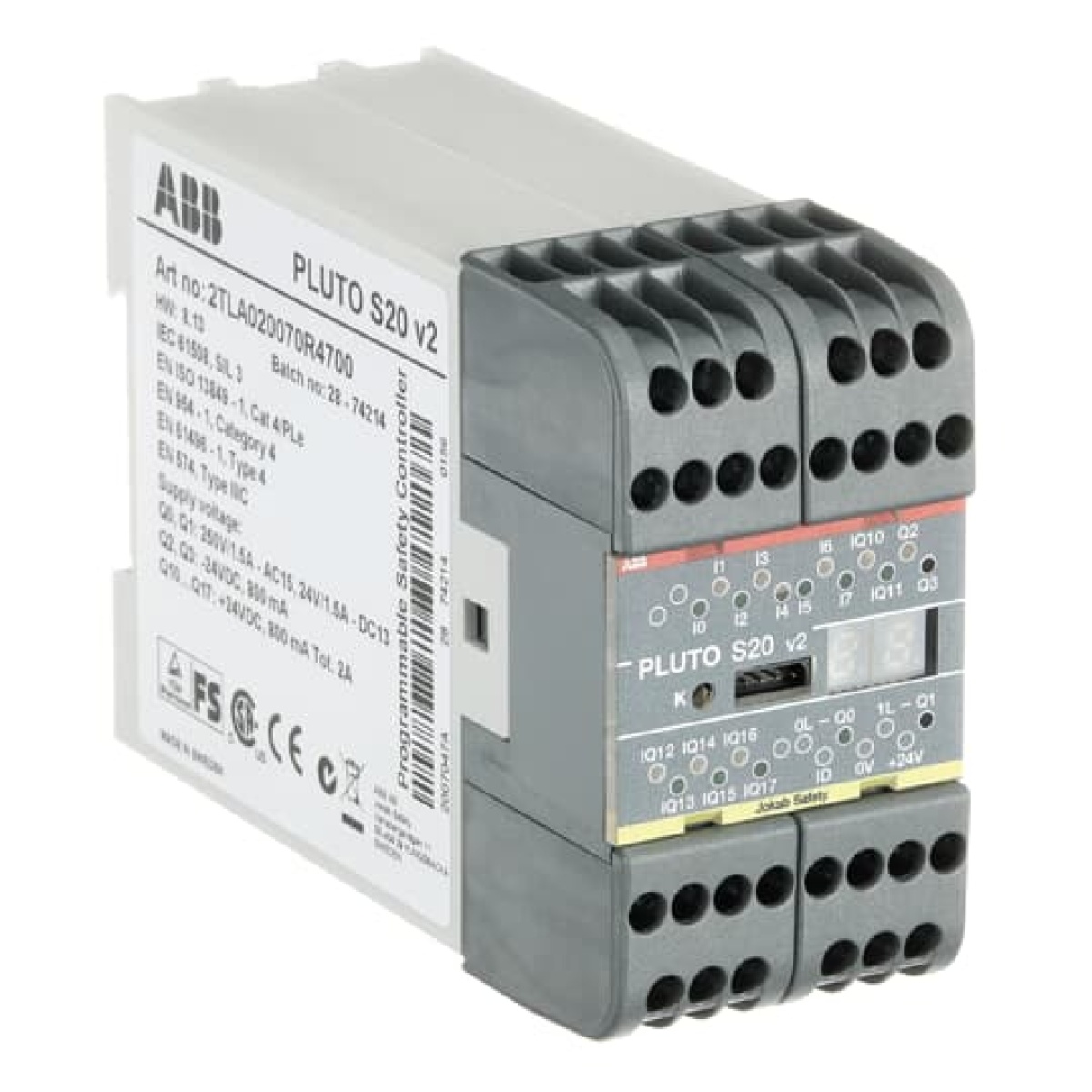 Pluto S20 v2 Programmable safety controller