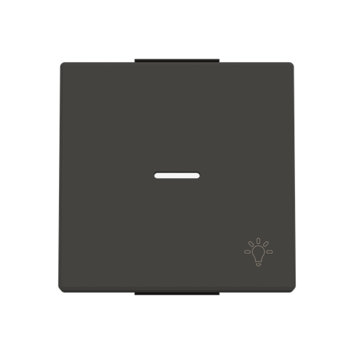 Rocker Symbol "light" for Switchpush button, Single rocker Black - Sky Niessen