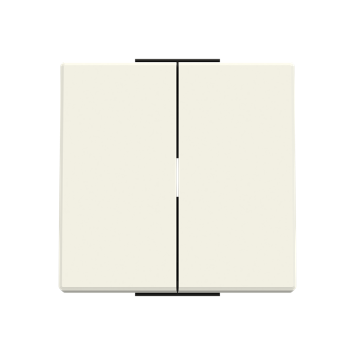 Rocker Without imprint for Switchpush button, Two-part rocker White - Sky Niessen